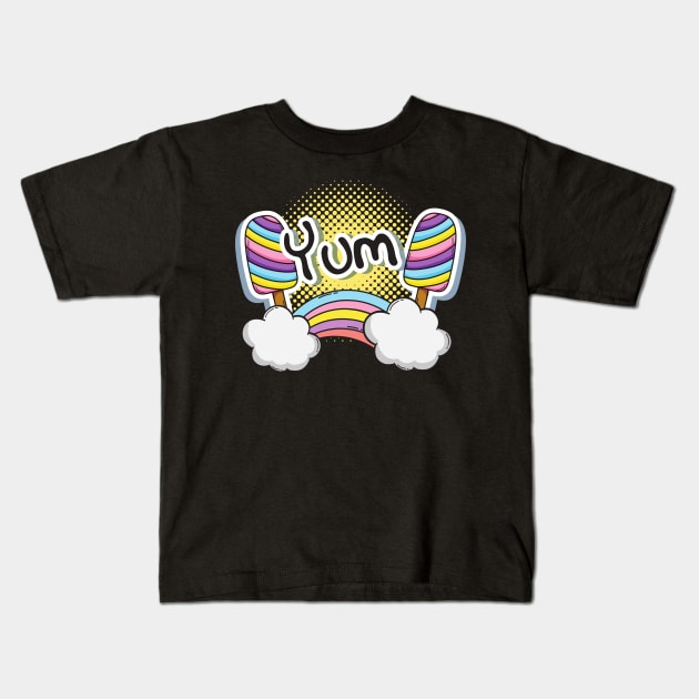 Yum Pop Art Kids T-Shirt by Forever December